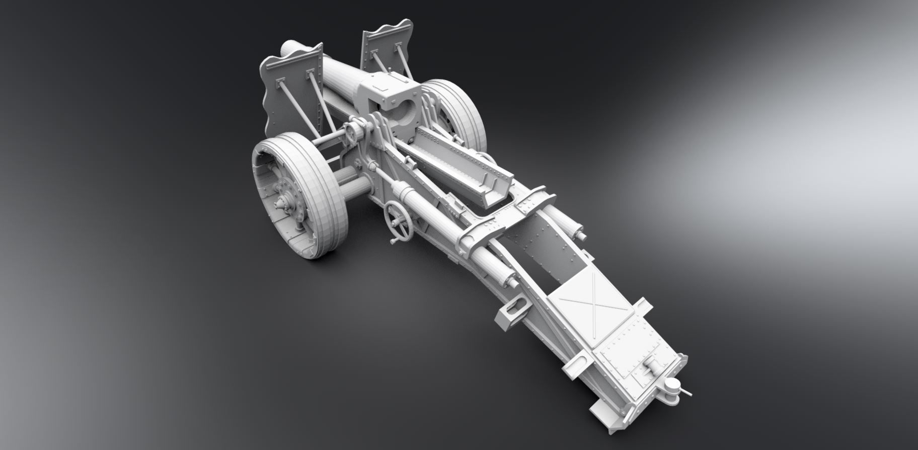 15 cm Sig 33 Scale model 3D print model_2