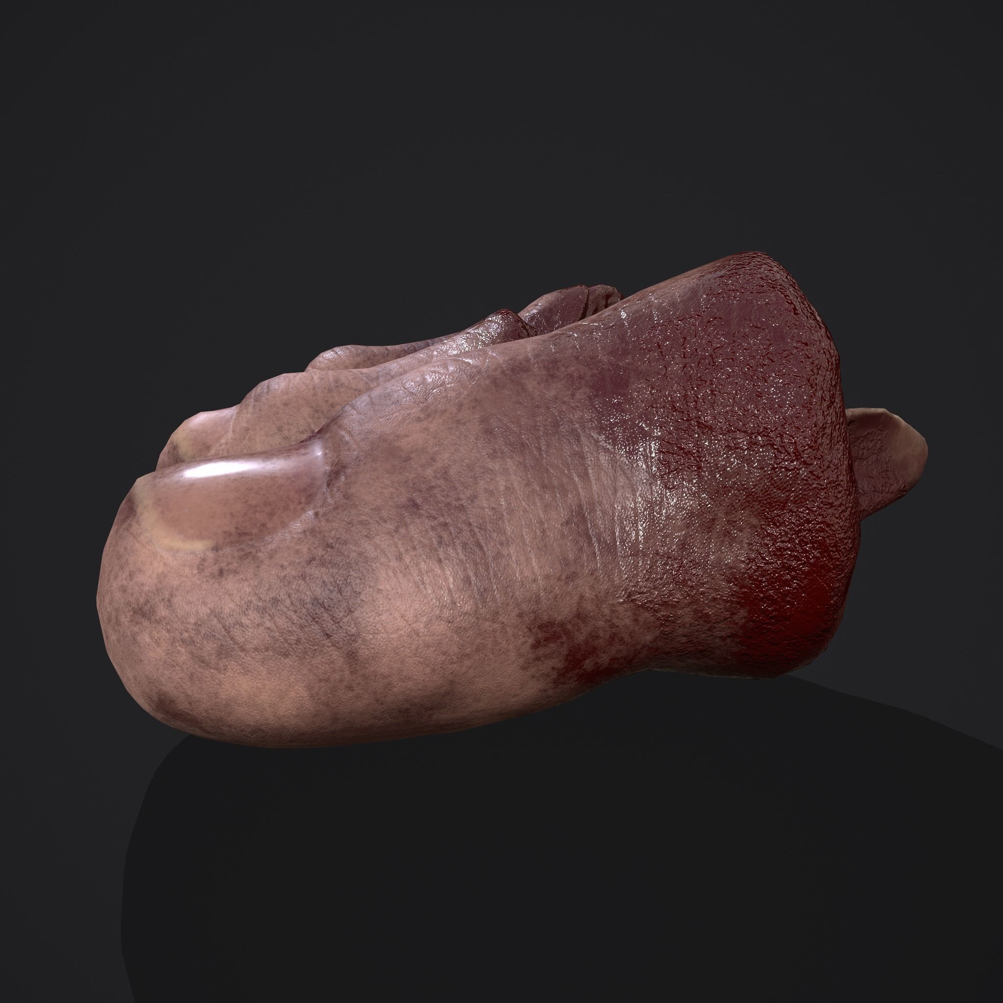 Severed Toes Horror Prop Low-poly 3D model_41