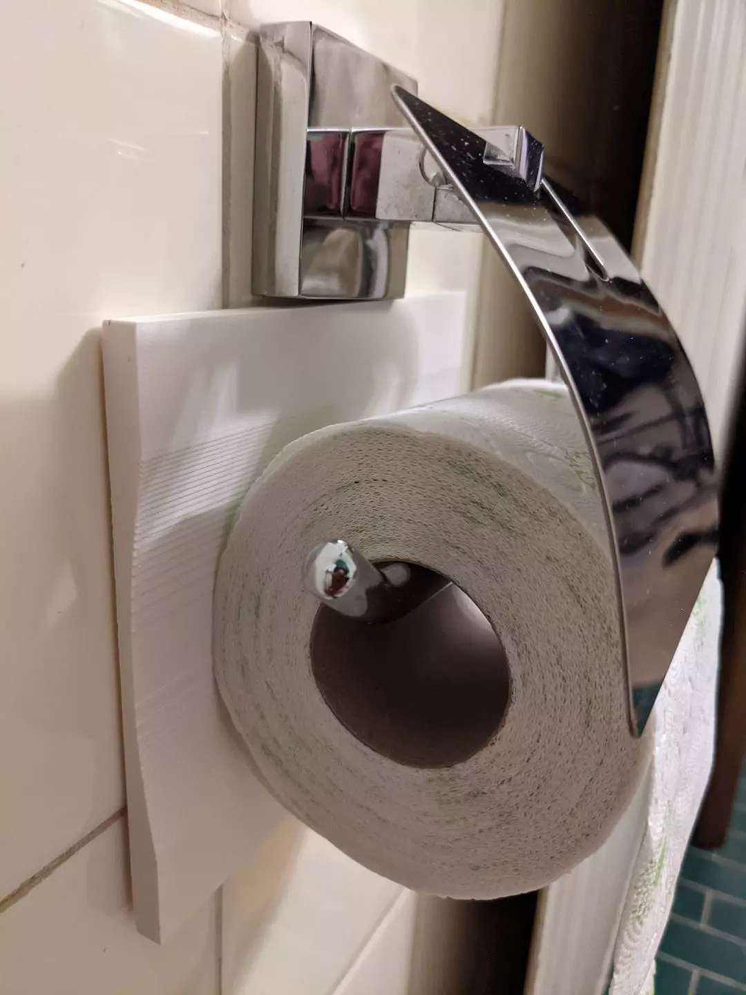 Toilet Paper Wall Spacer Free 3D print model_0