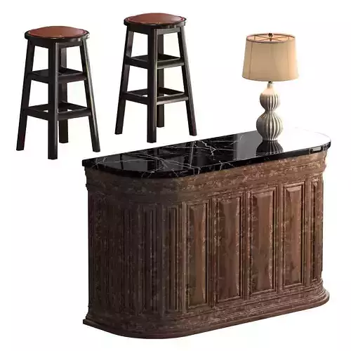 Hostess station for restaurant or cafe 3D model