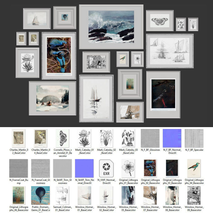 Gallery Wall 46 3D model_5