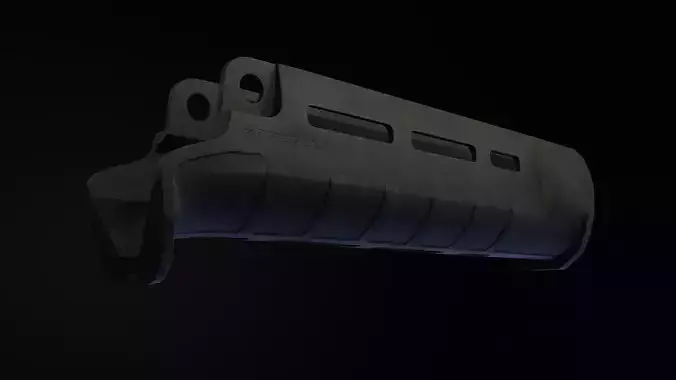 Magpul SL Hand Guard for MP5 Low-poly 3D model