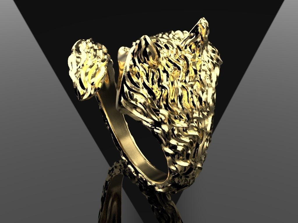 Fox Ring 3D print model_11