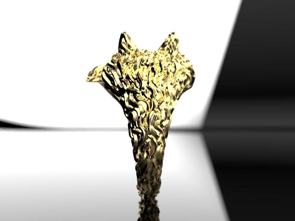 Fox Ring 3D print model_5