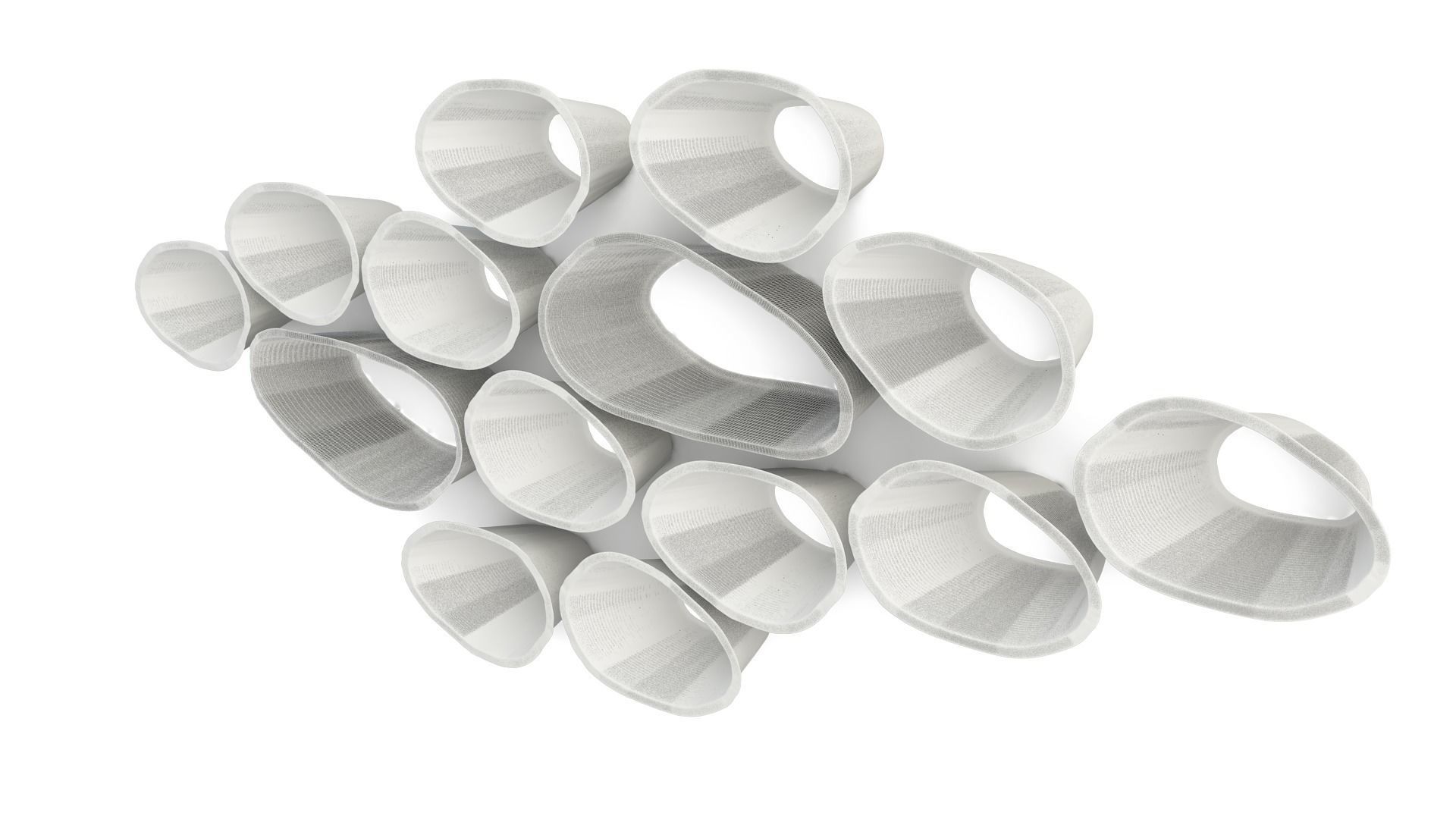 FAVO modular shelves Low-poly 3D model_8