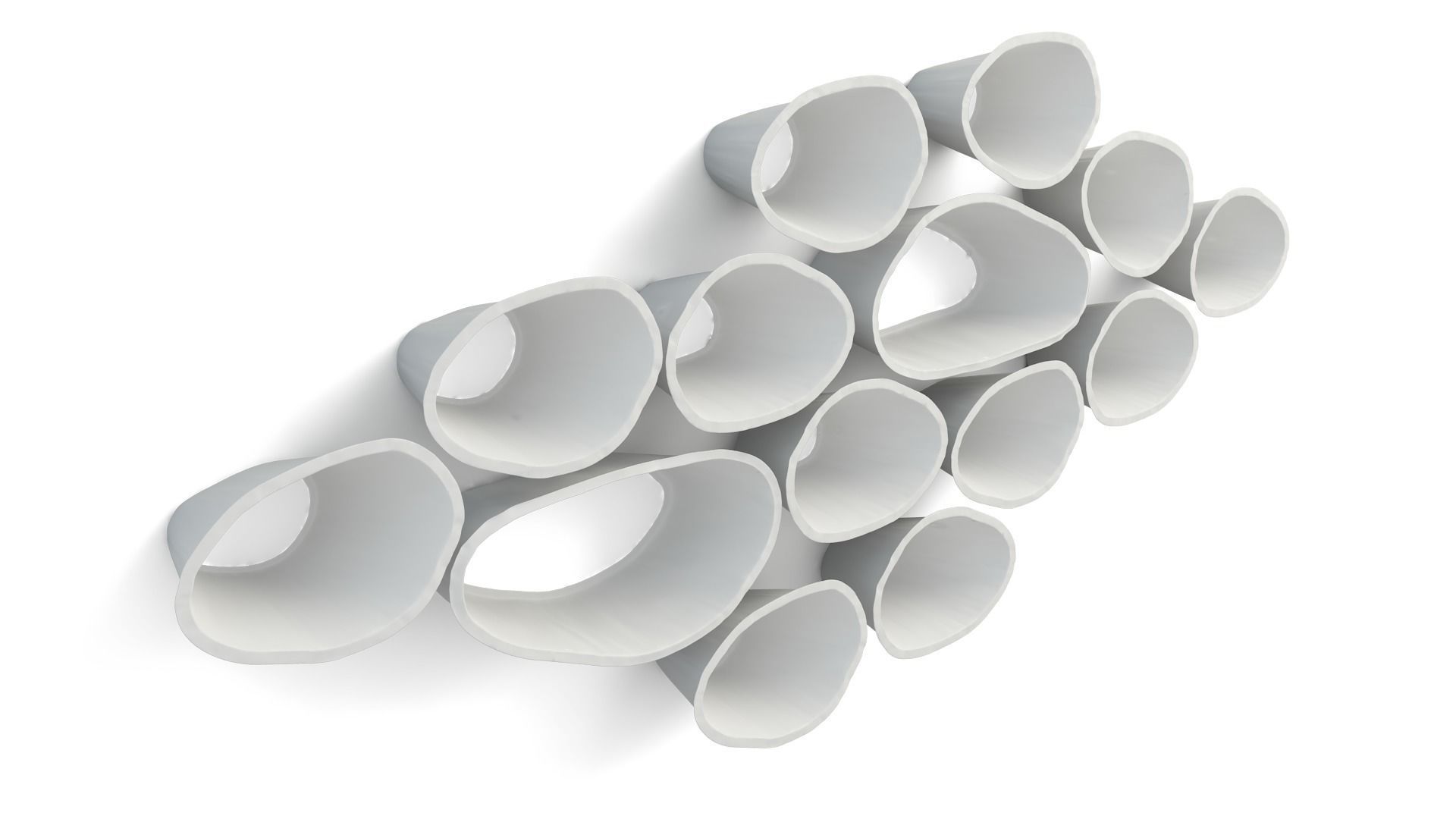 FAVO modular shelves Low-poly 3D model_5