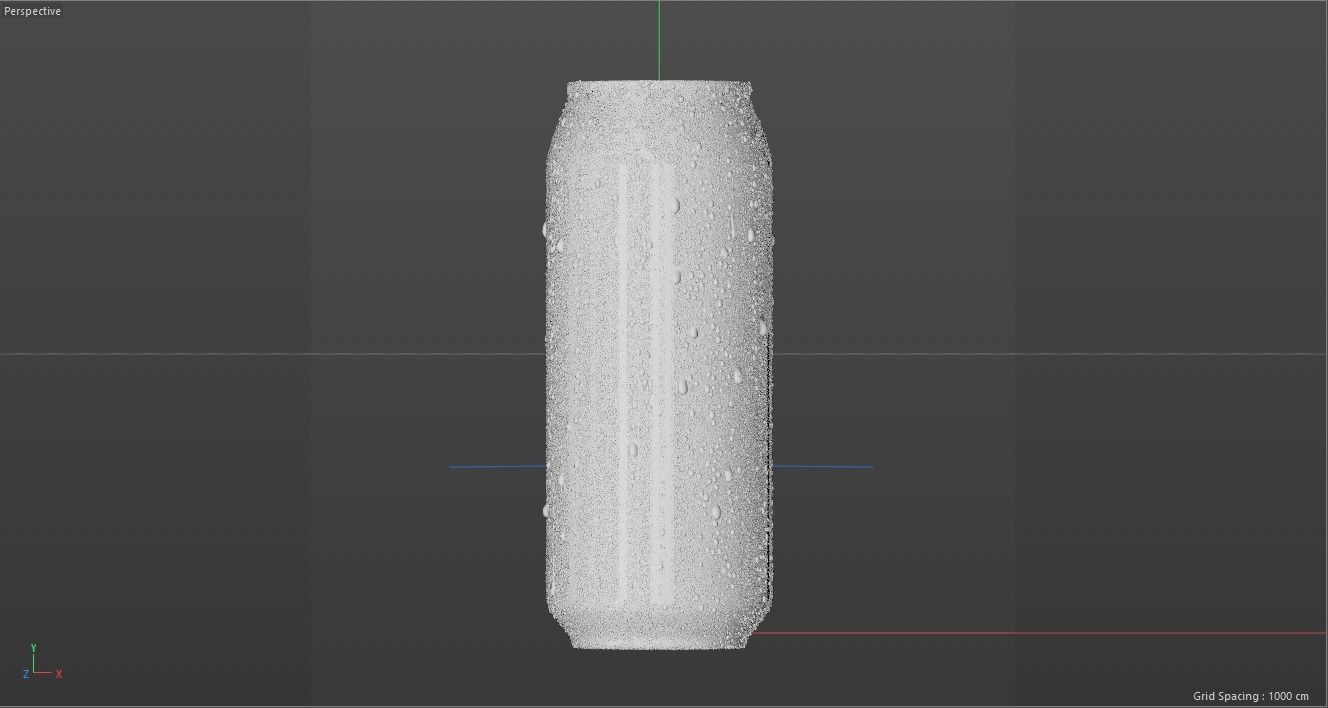 3D Can with drops condensation 550ml bottle 3D model_2