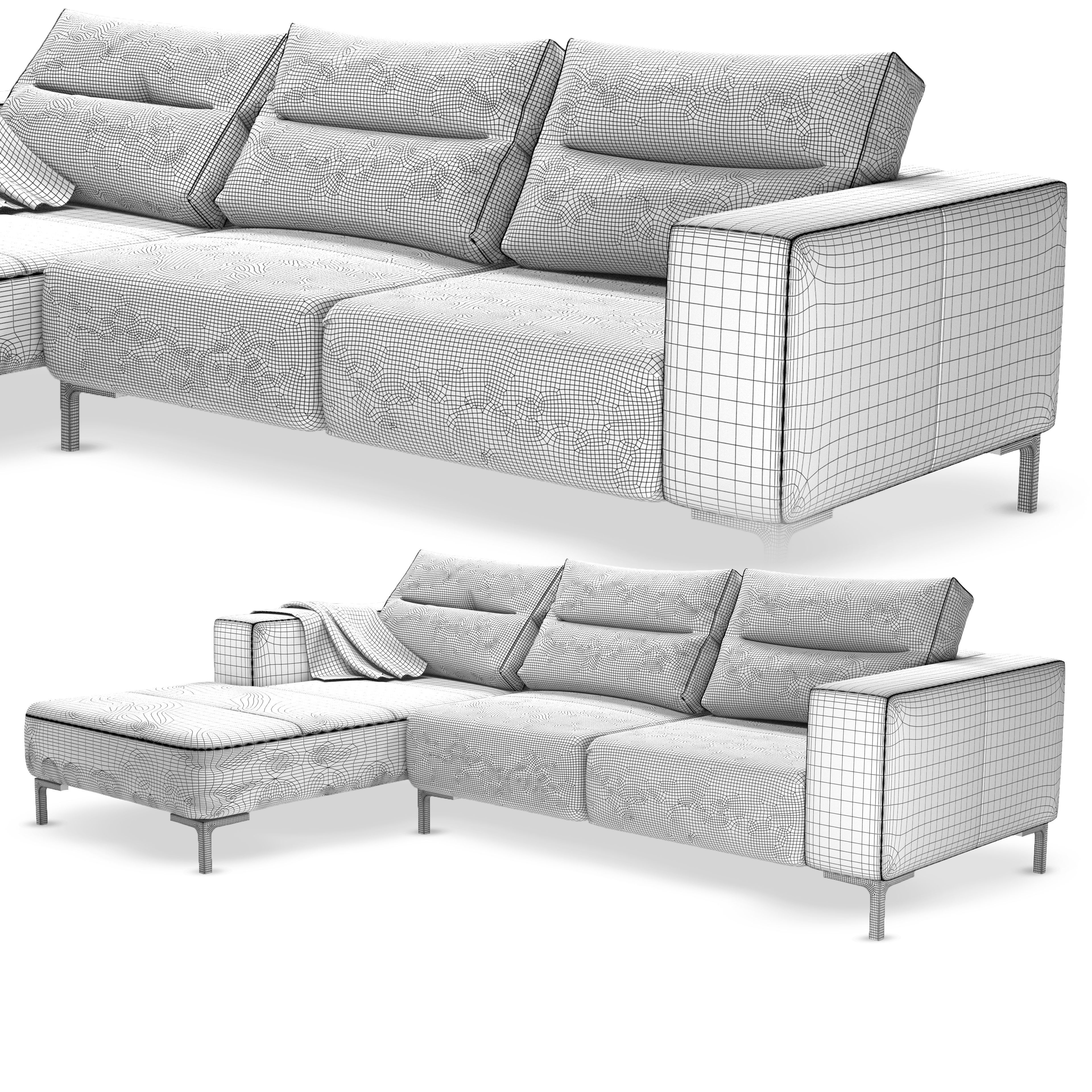 Boconcept Sofa Zurich 3D model_7