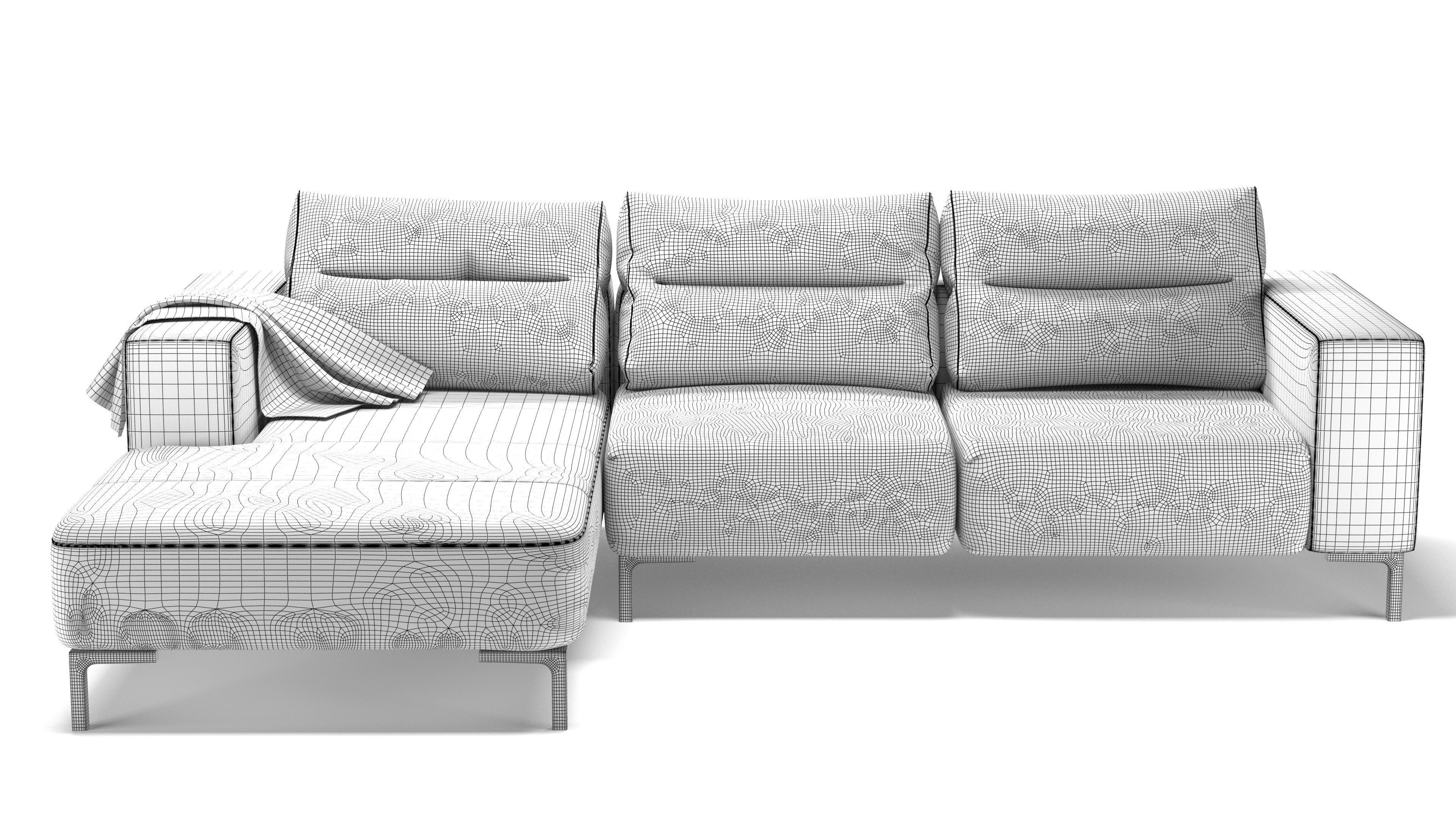 Boconcept Sofa Zurich 3D model_6