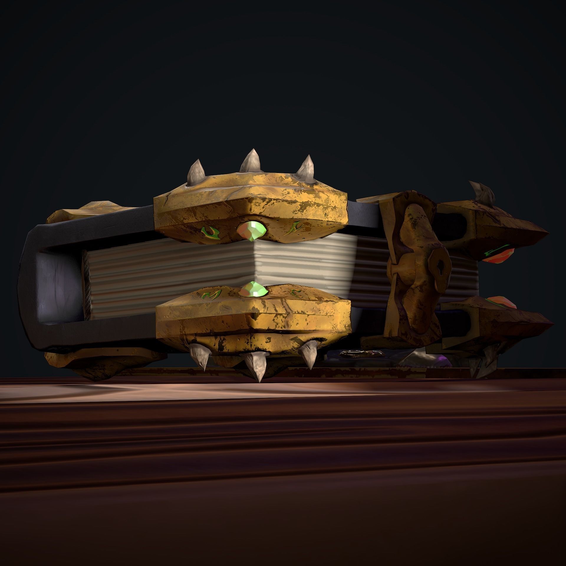 Old Magical Book Low-poly 3D model_1