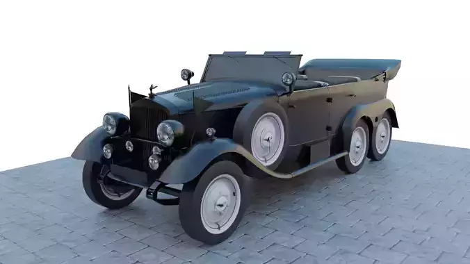 Mercedes G4 W31 Low-poly 3D model
