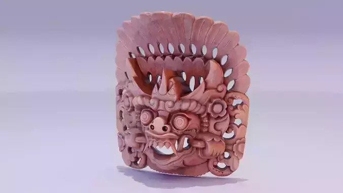 African Mask 03 high-poly