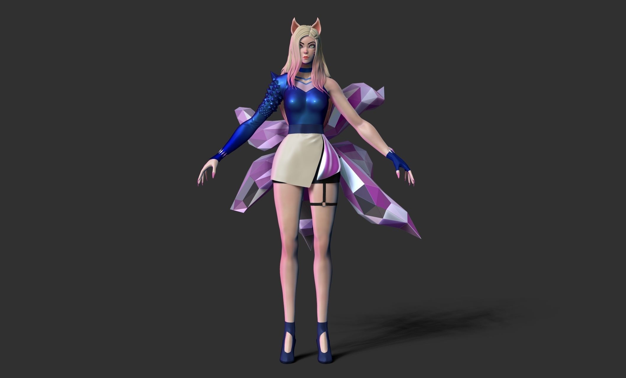 AhriKDA from League of legends 3DPrint 3D print model_4