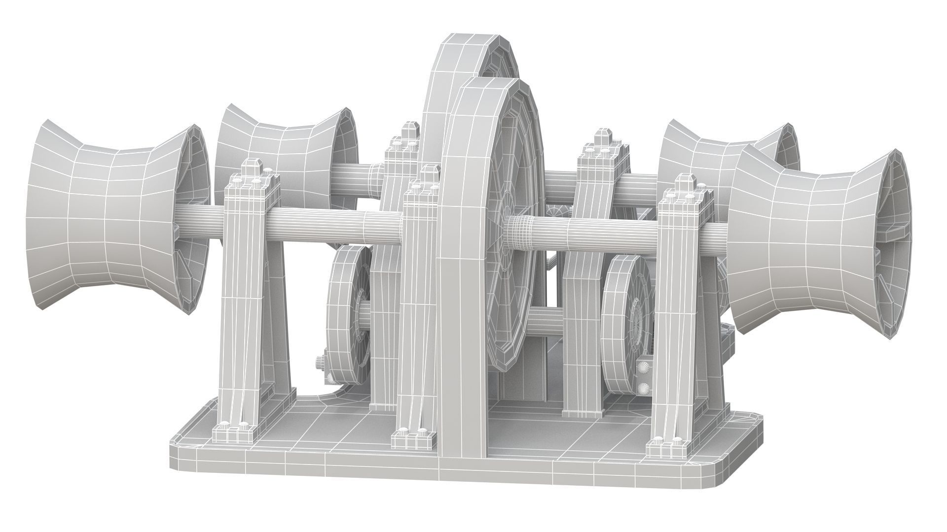 Titanic Steam Winches 3D model_18