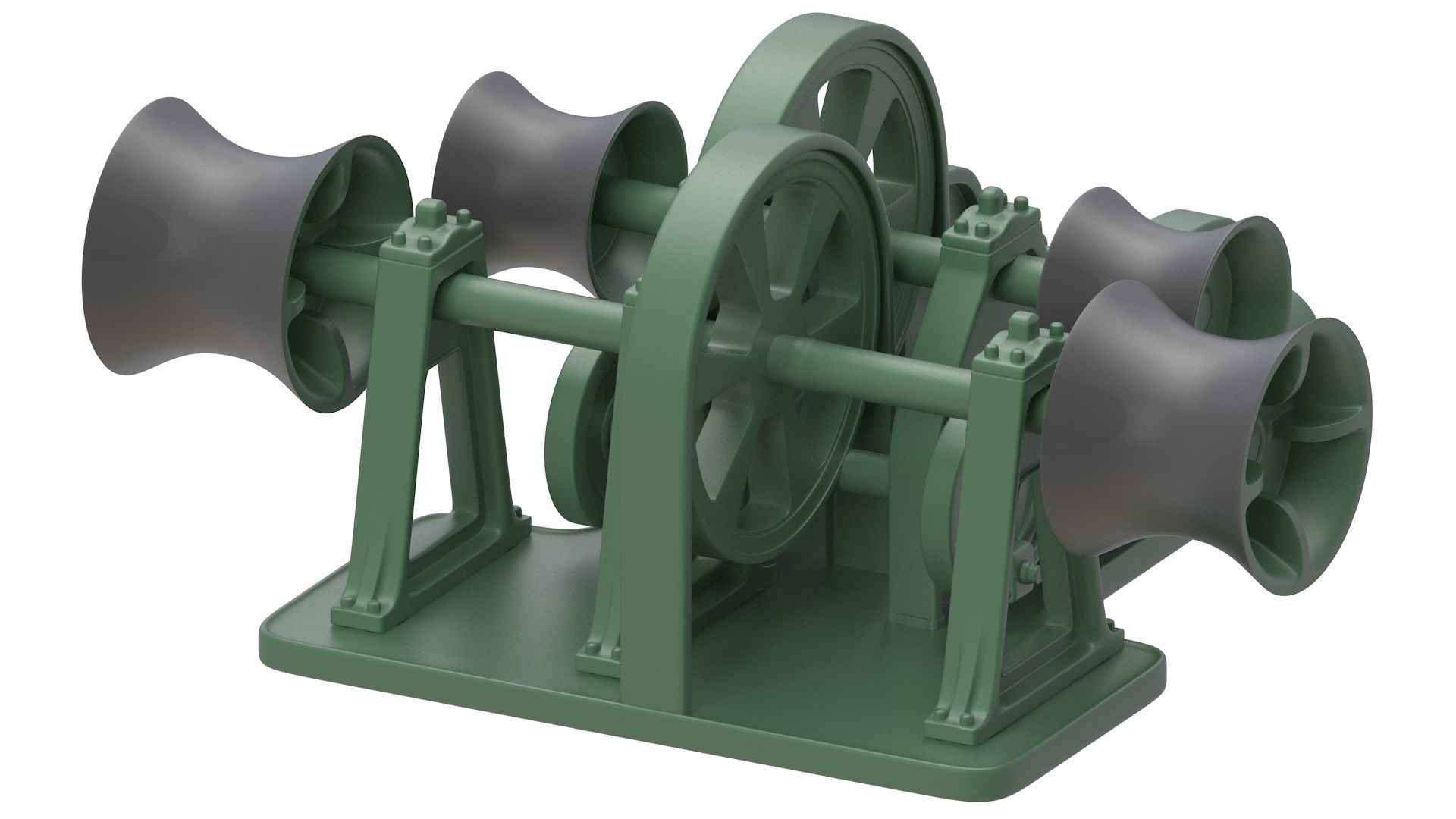 Titanic Steam Winches 3D model_8