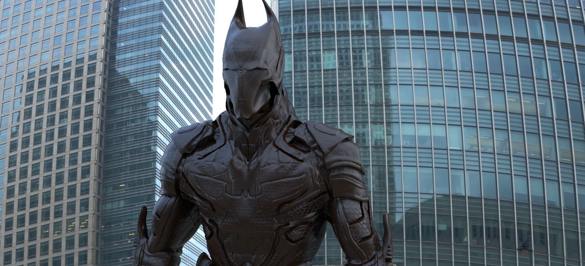 Batman Style Suit  3D model_4