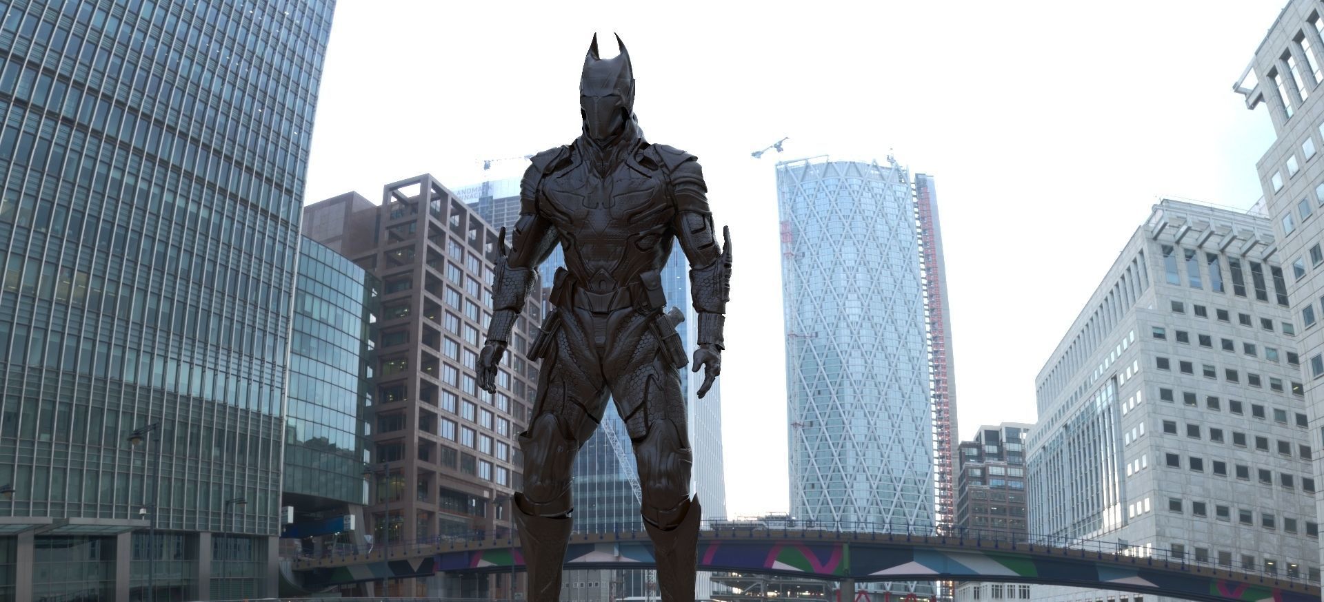 Batman Style Suit  3D model_6