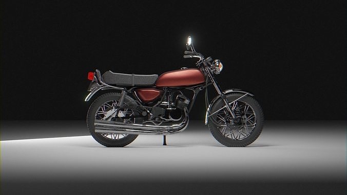 Classic Motorbike 3D model