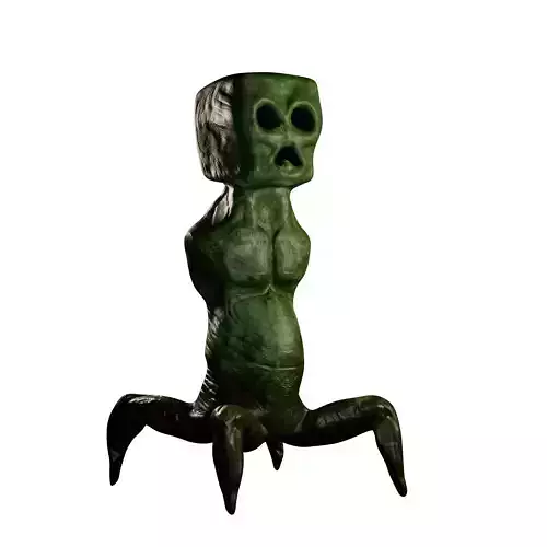 Creeper Minecraft Low-poly 3D model