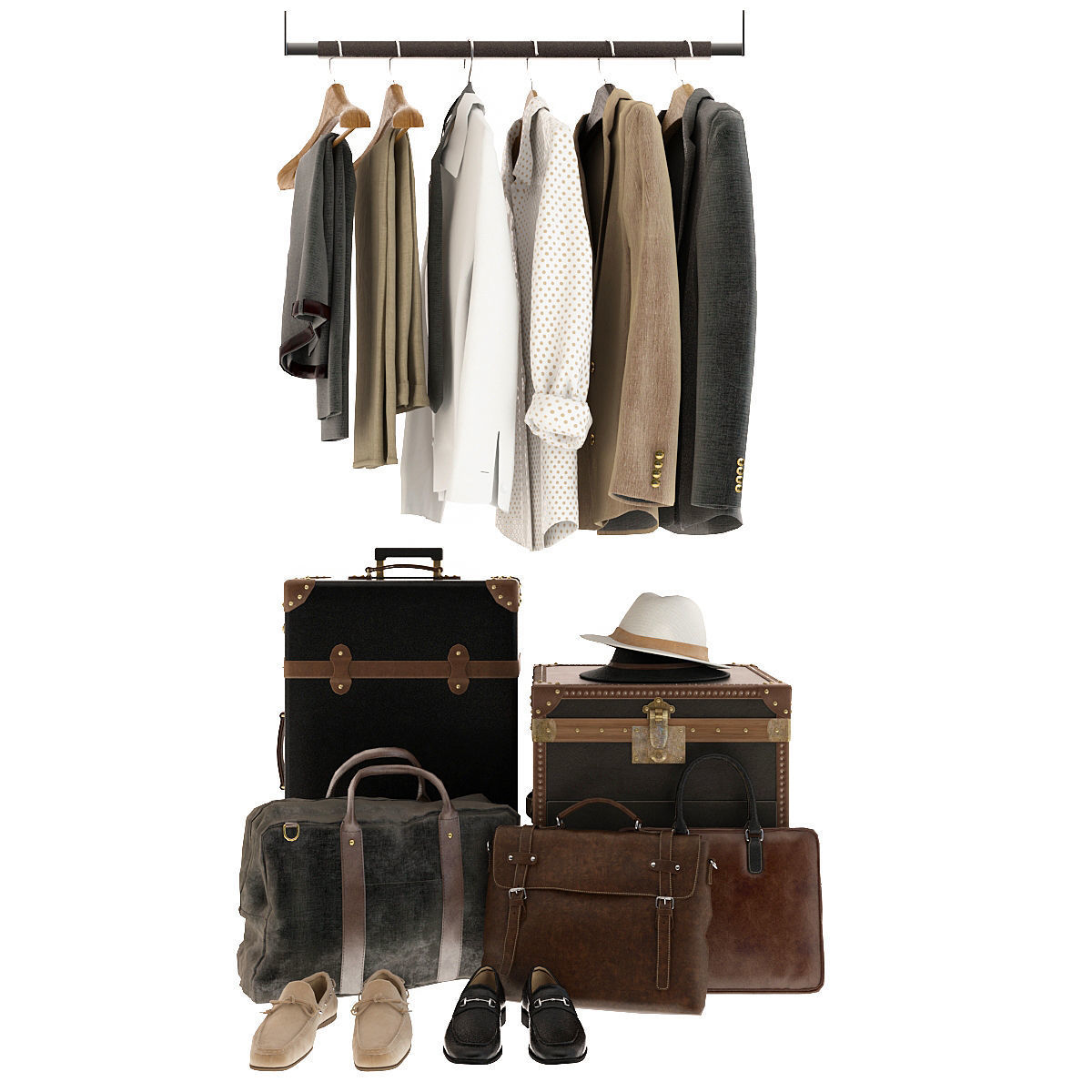 Clothing for Wardrobe 3D model_3