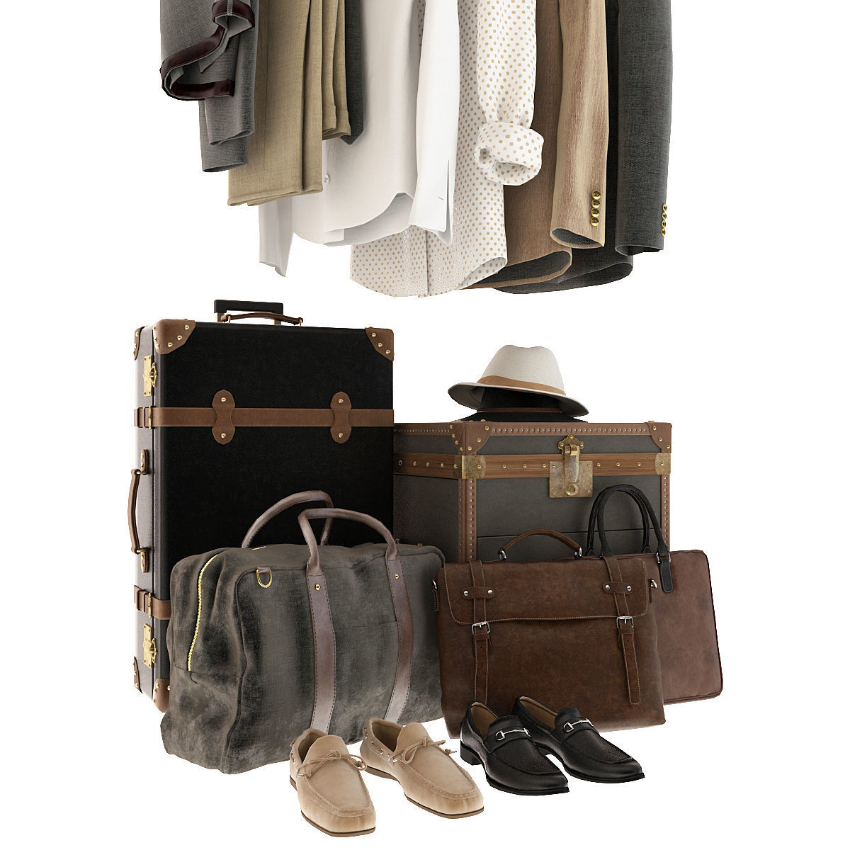 Clothing for Wardrobe 3D model_2