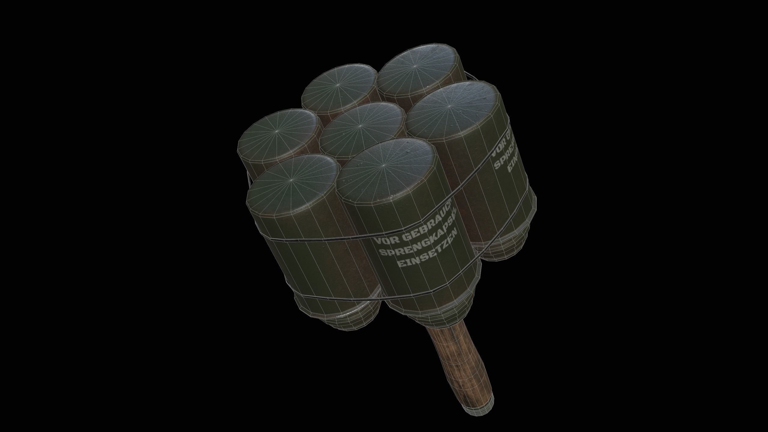Anti Tank Grenade Low-poly 3D model_9