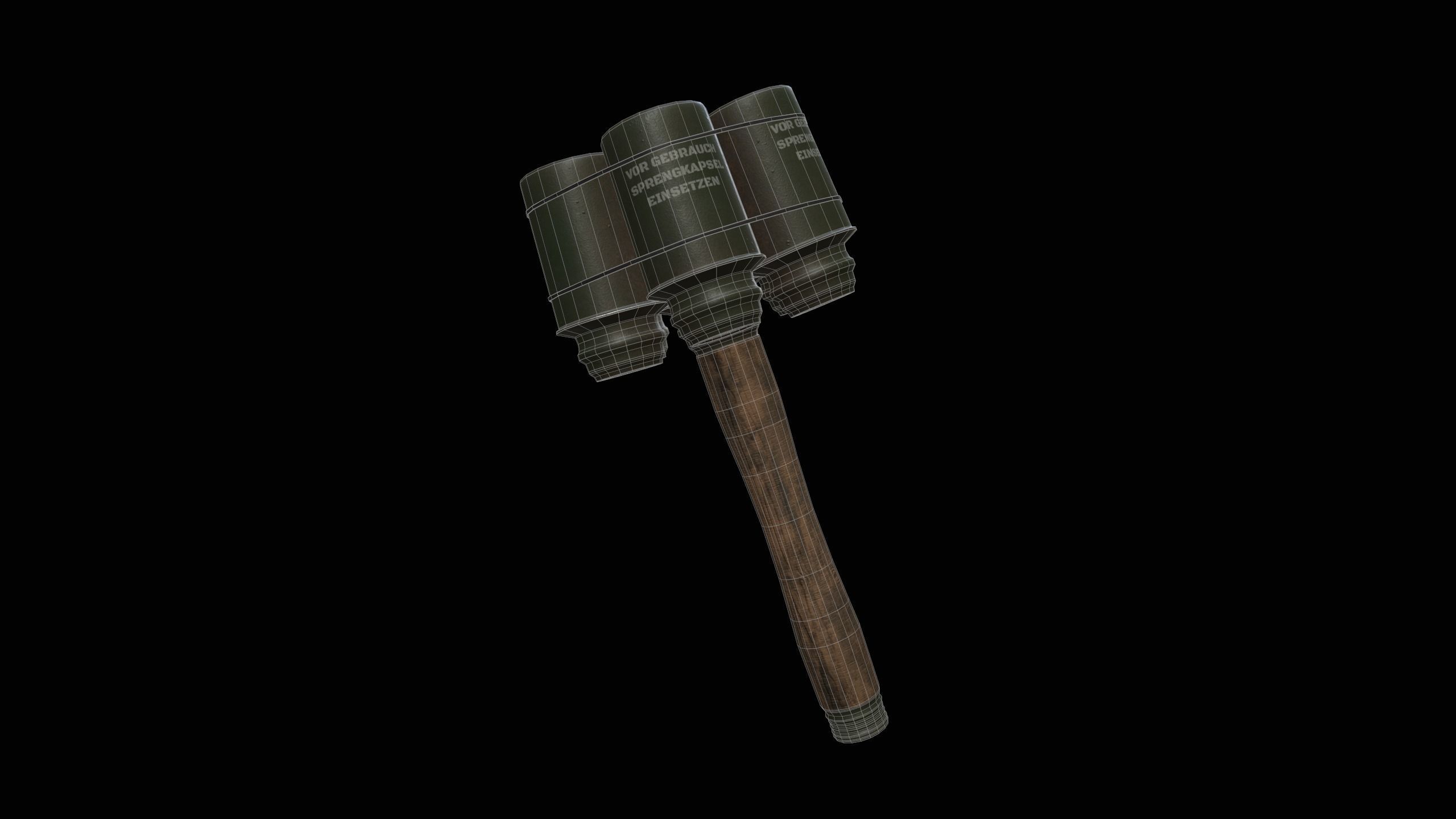 Anti Tank Grenade Low-poly 3D model_8