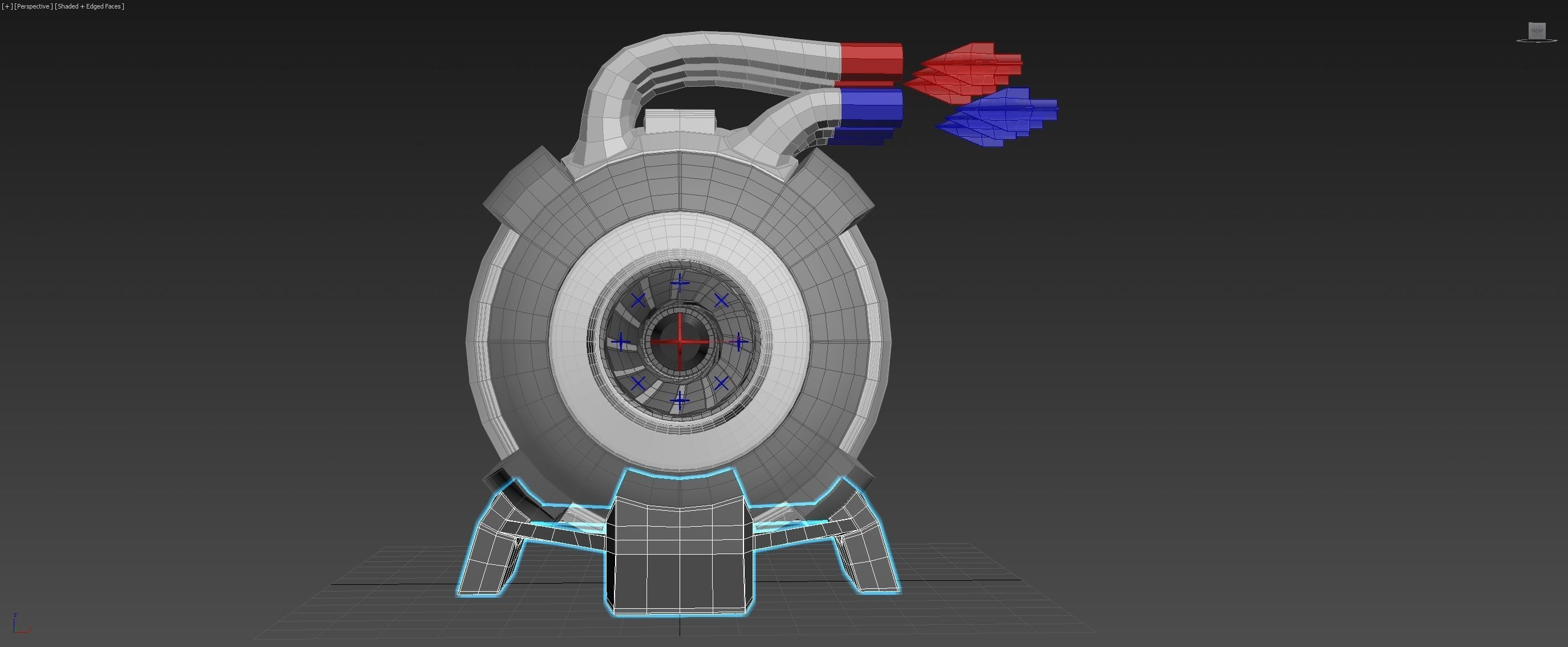 Spherical 3-Gear Tesla Turbine - Concept 3D print model_8