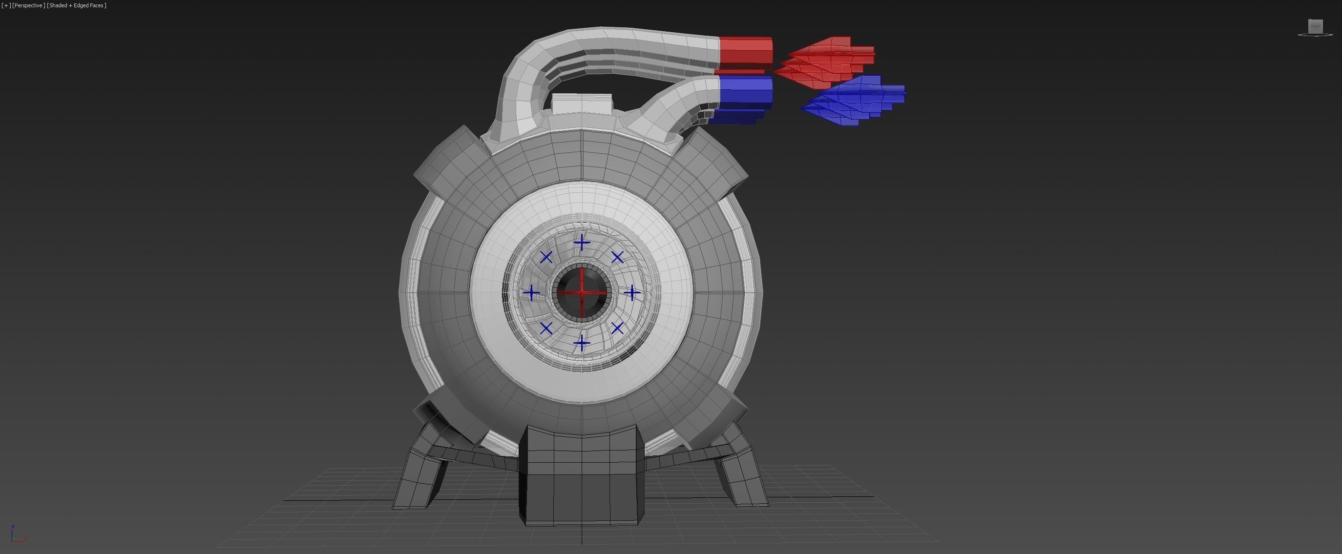 Spherical 3-Gear Tesla Turbine - Concept 3D print model_2