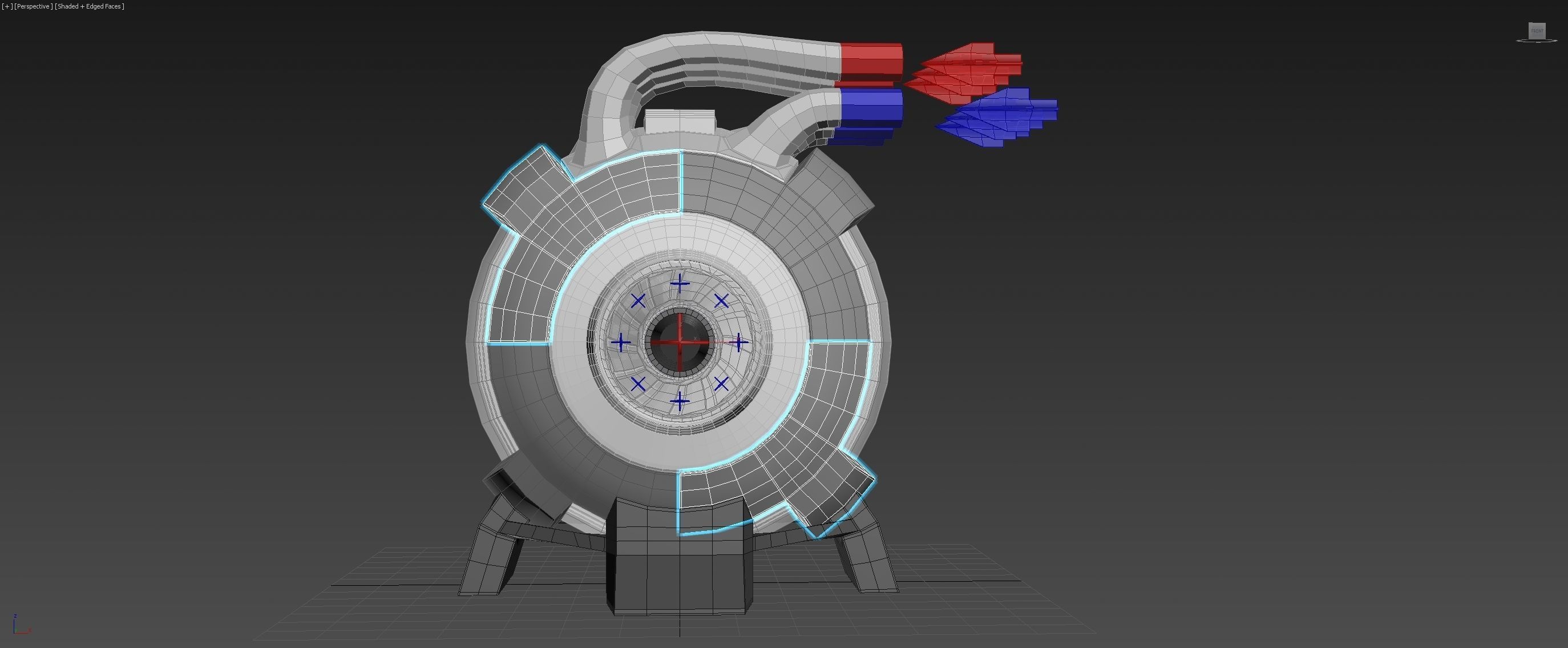 Spherical 3-Gear Tesla Turbine - Concept 3D print model_6