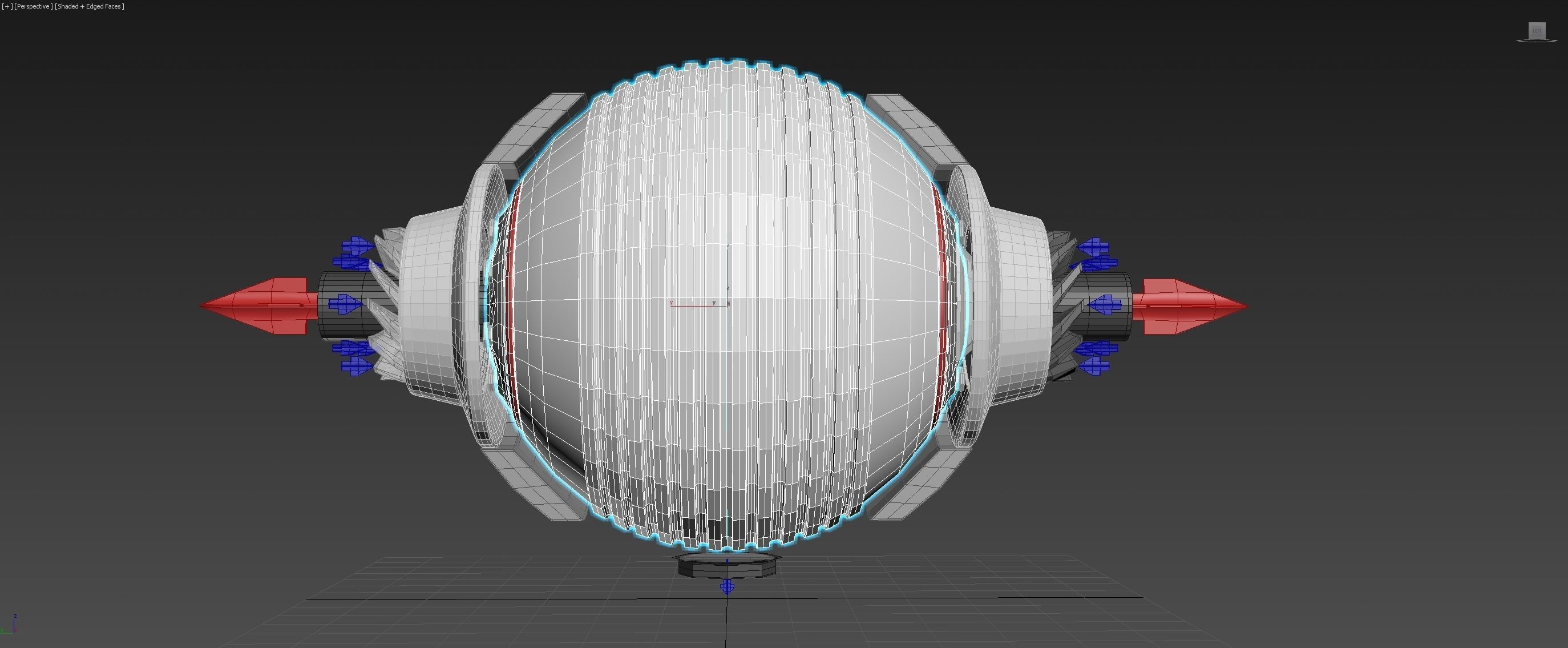 Spherical 3-Gear Tesla Turbine - Concept 3D print model_17