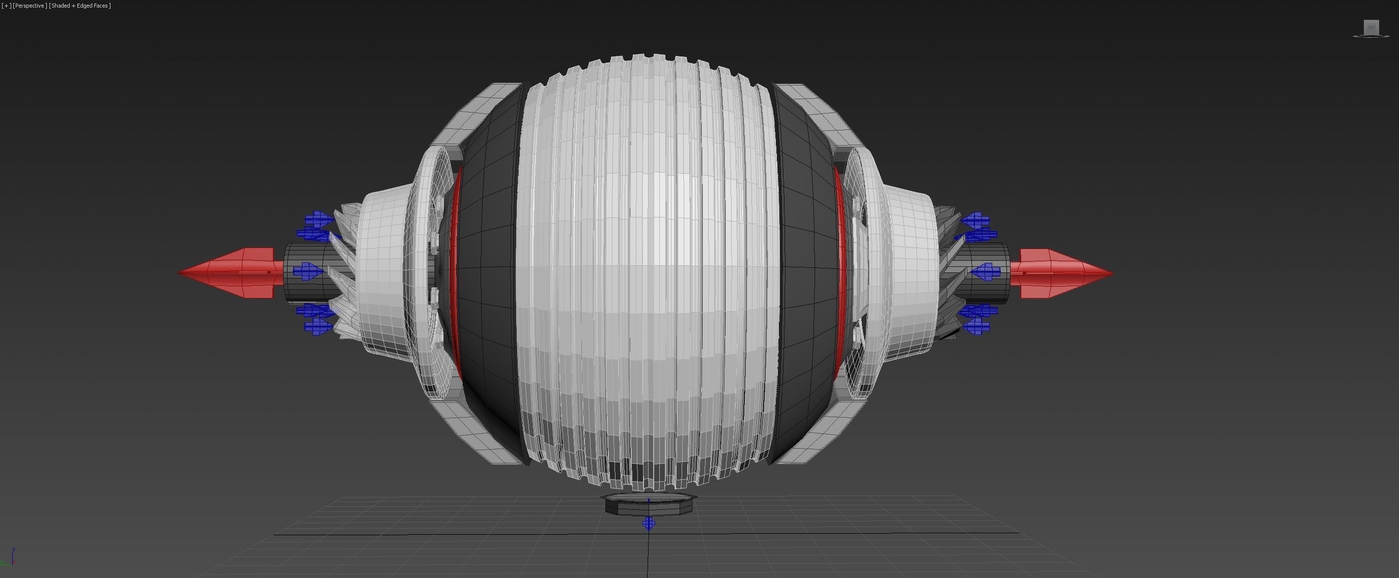 Spherical 3-Gear Tesla Turbine - Concept 3D print model_16