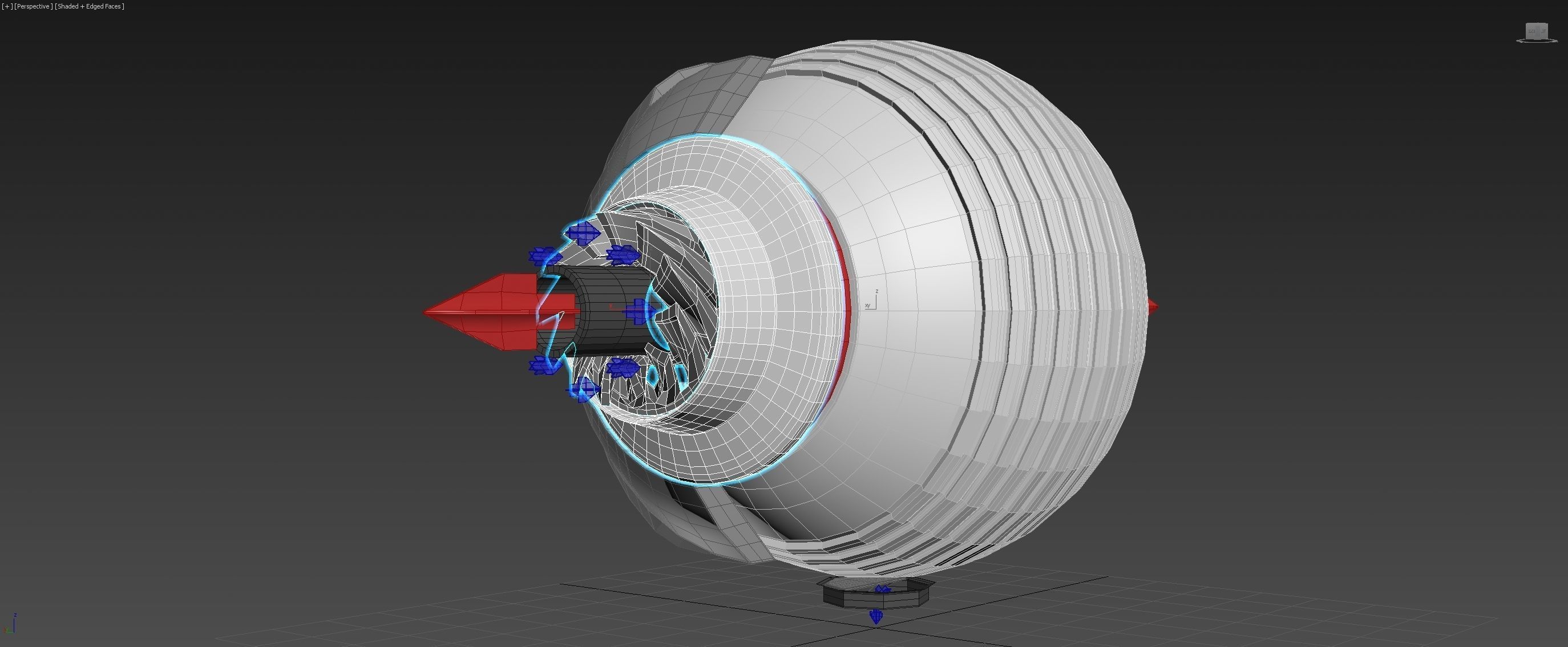 Spherical 3-Gear Tesla Turbine - Concept 3D print model_19