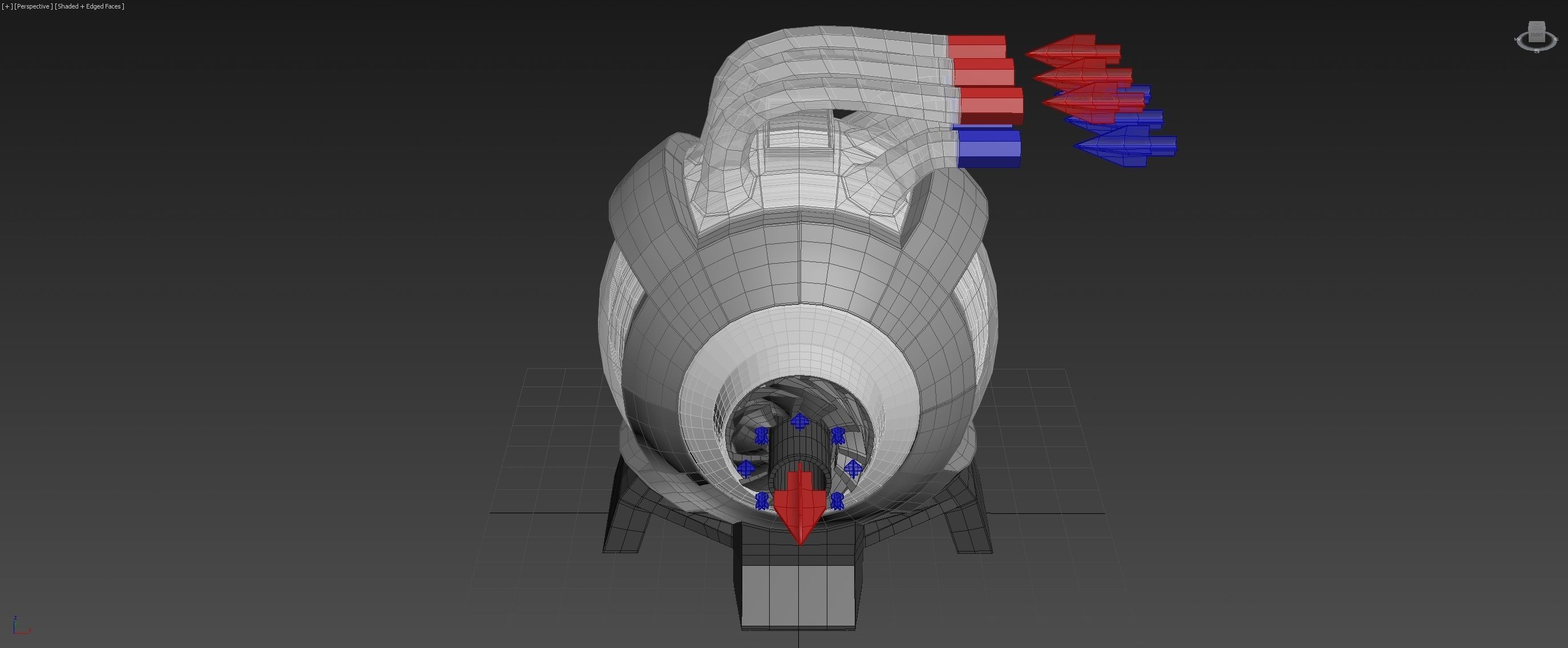 Spherical 3-Gear Tesla Turbine - Concept 3D print model_25