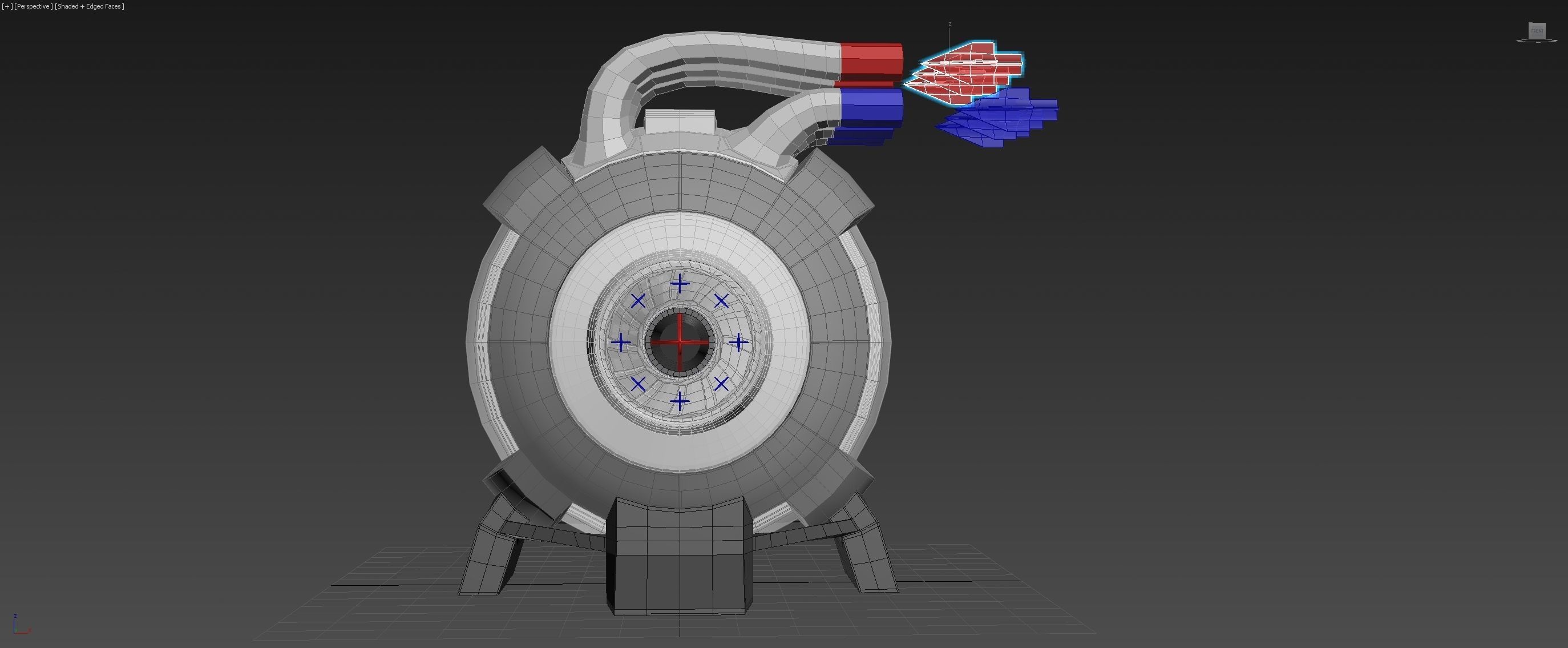 Spherical 3-Gear Tesla Turbine - Concept 3D print model_3