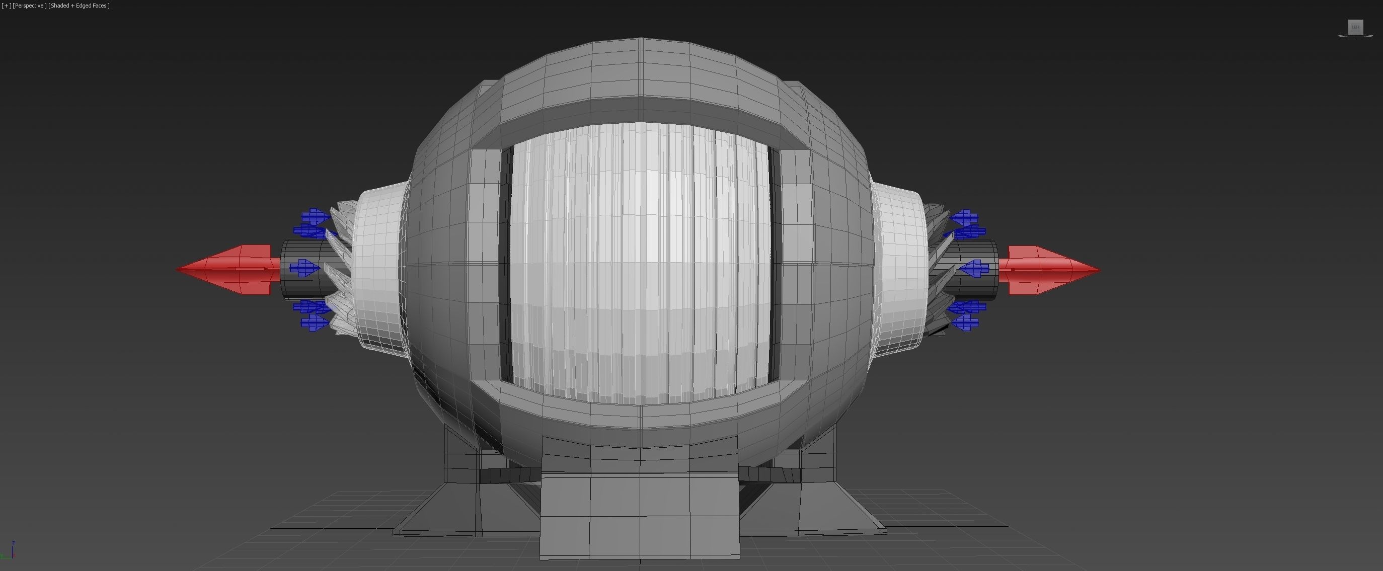 Spherical 3-Gear Tesla Turbine - Concept 3D print model_12
