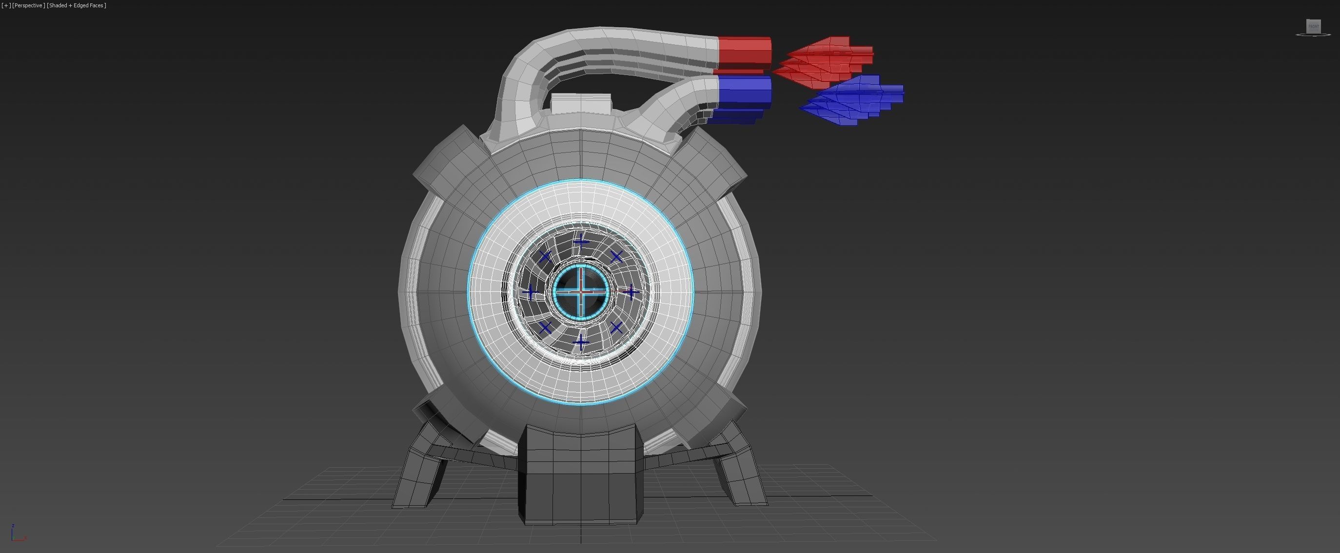 Spherical 3-Gear Tesla Turbine - Concept 3D print model_7