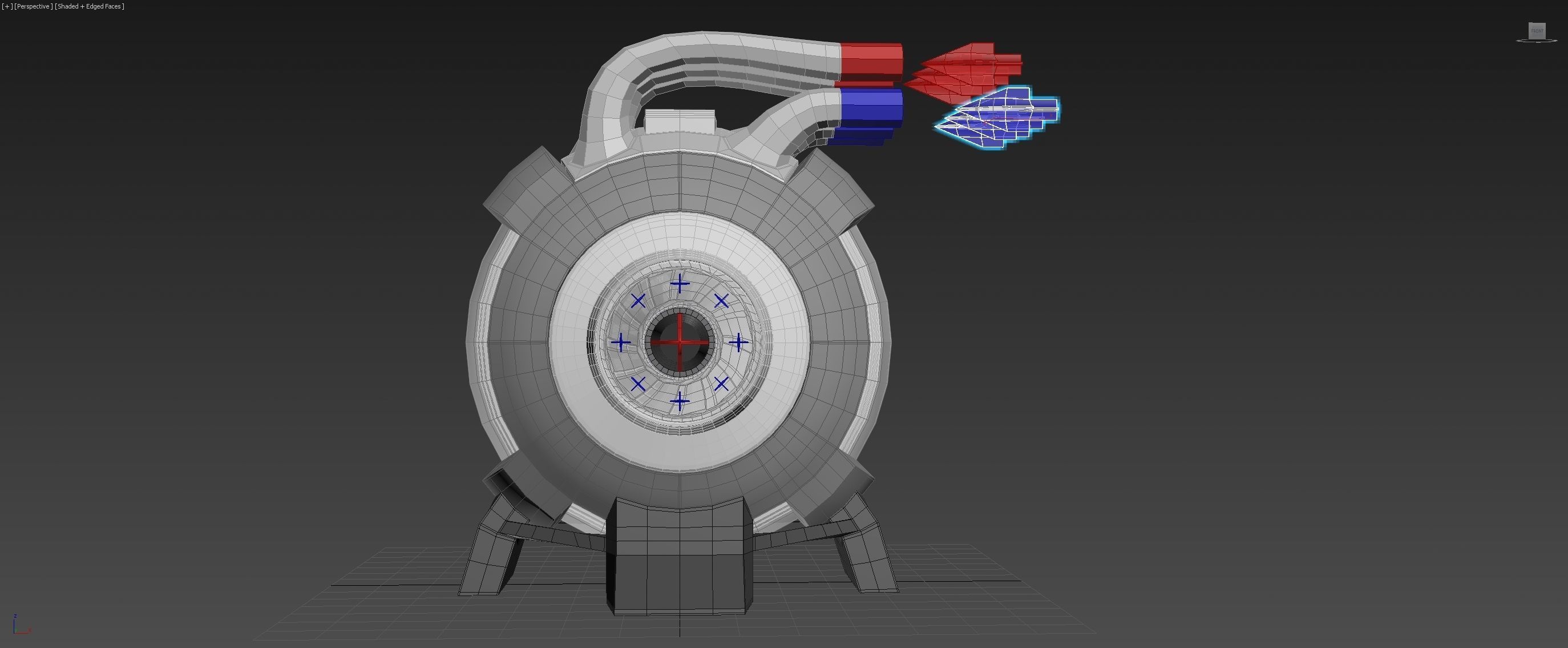 Spherical 3-Gear Tesla Turbine - Concept 3D print model_4