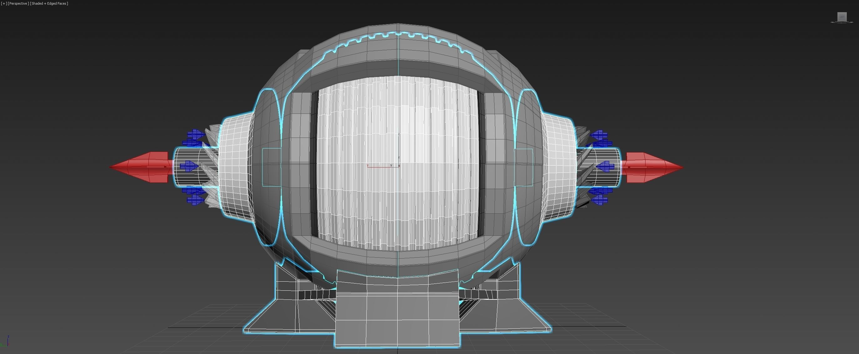 Spherical 3-Gear Tesla Turbine - Concept 3D print model_15