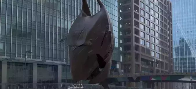 Batman helmet Sci-Fi 3D model
