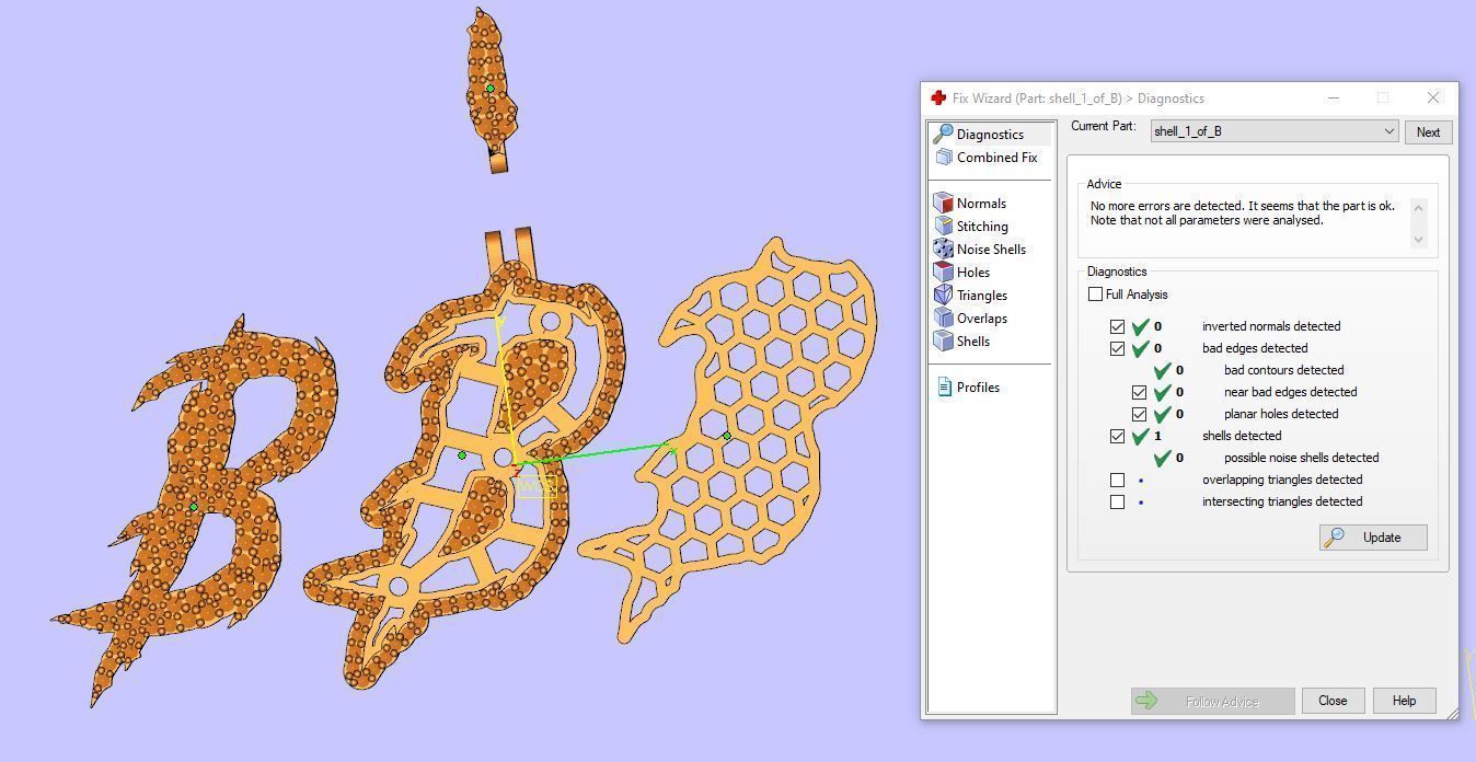 FLOWER SETTING LETTER B 3D print model_10