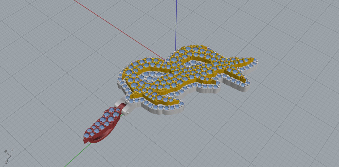 FLOWER SETTING LETTER B 3D print model_4