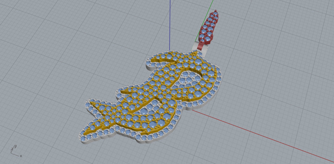 FLOWER SETTING LETTER B 3D print model_6