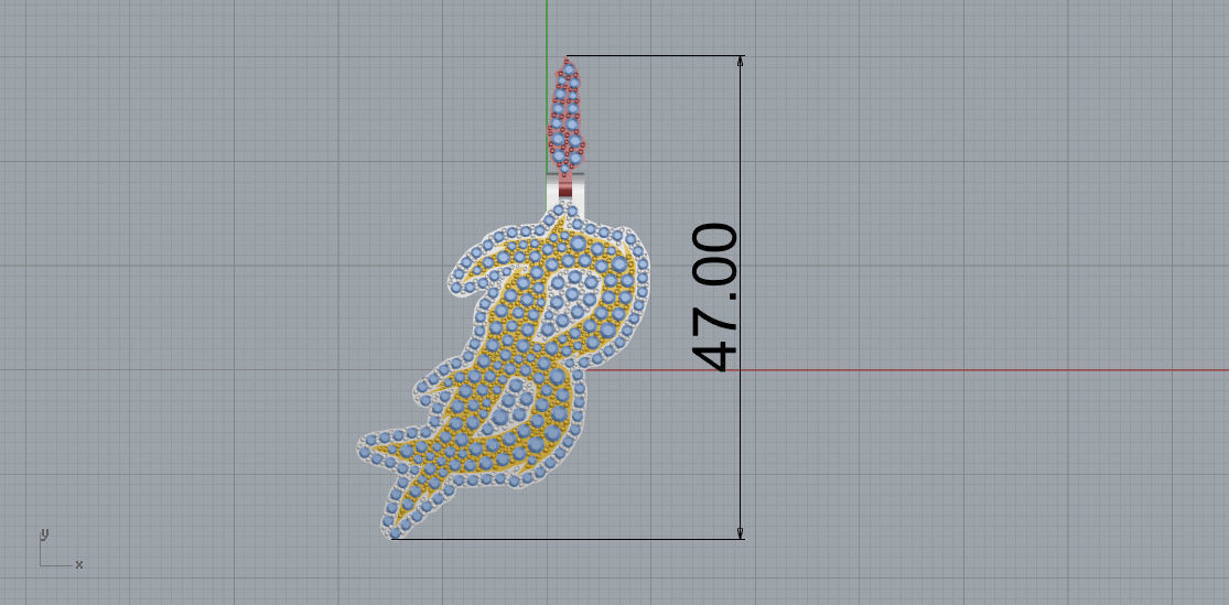 FLOWER SETTING LETTER B 3D print model_7