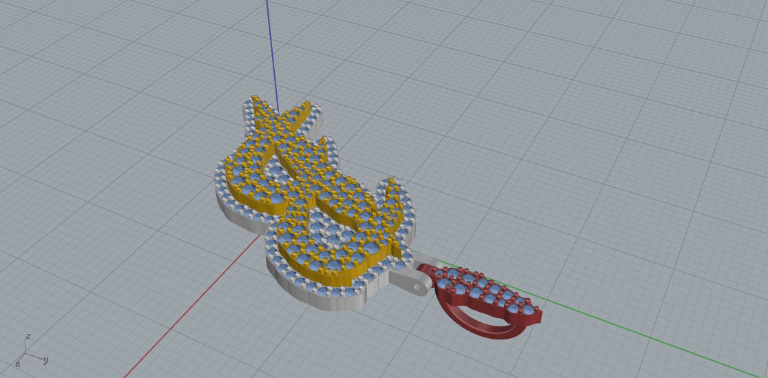 FLOWER SETTING LETTER B 3D print model_5