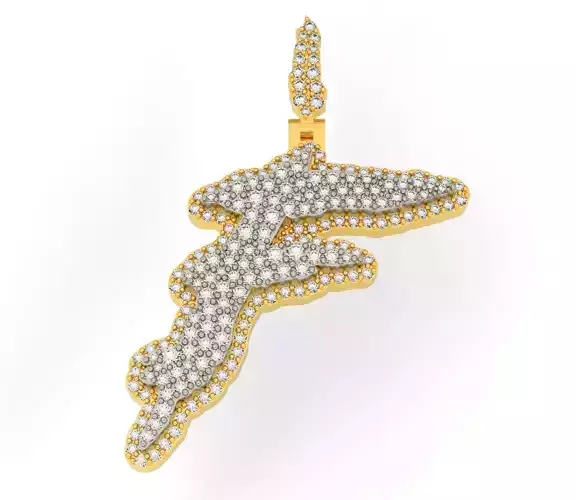 FLOWER SETTING LETTER F