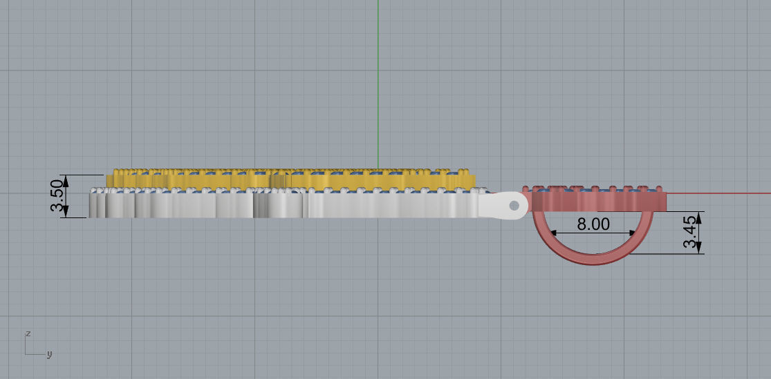 FLOWER SETTING LETTER F 3D print model_8