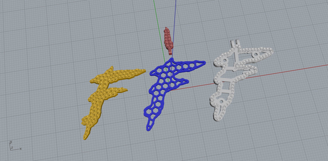 FLOWER SETTING LETTER F 3D print model_9