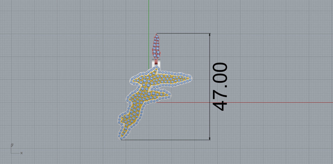 FLOWER SETTING LETTER F 3D print model_7