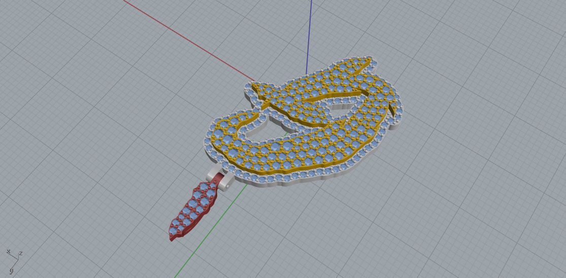 FLOWER SETTING LETTER G 3D print model_4